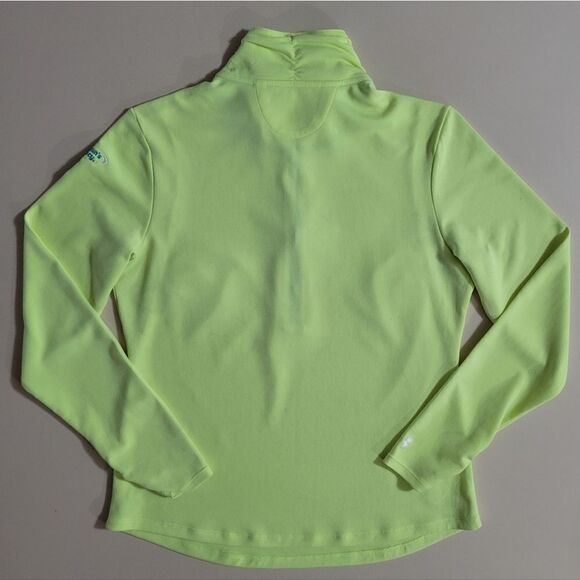Under Armour AllSeasonGear® Women's Yellow 1/2 Zip Long Sleeve Pullover - Picture 12 of 15